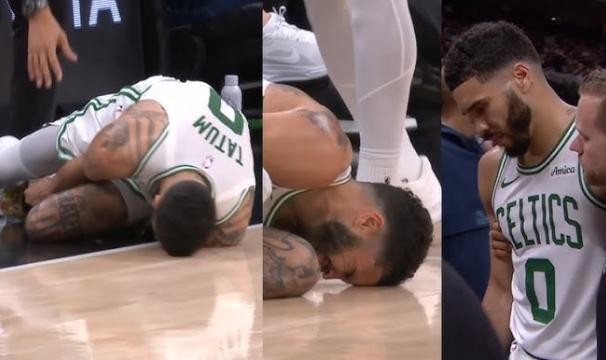 开云体育-中国官网登录入口-塔图姆遭小萨垫脚 幸无大碍！离场未穿着保护靴